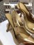 Dior J'Adior Slingback Pumps 100mm In Gold Metallic Lambskin
