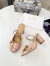 Dior C'est Slingback Pumps 80MM in Nude Patent Calfskin