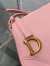 Dior Saddle Rodeo Pouch in Pink Goatskin