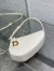 Dior Saddle Rodeo Pouch in White Goatskin