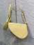 Dior Saddle Rodeo Pouch in Yellow Goatskin