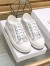 Dior Walk'n'Dior Platform Sneakers in Grey Oblique Embroidered Cotton 
