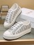 Dior Walk'n'Dior Platform Sneakers in Grey Oblique Embroidered Cotton 
