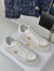 Dior Star Platform Sneakers in White Calfskin with Gold Star 