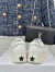 Dior Star Platform Sneakers in White Calfskin with Gold Star 
