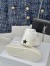Dior Star Platform Sneakers in White Calfskin with Gold Star 