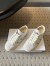 Dior Ribbon Sneakers in White Suede Calfskin and Technical Fabric