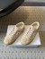 Dior Ribbon Sneakers in Pink and Beige Suede Calfskin