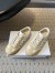 Dior Ribbon Sneakers in White and Beige Suede Calfskin