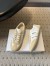 Dior Ribbon Sneakers in White and Beige Suede Calfskin