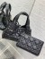 Dior Toujours Small Bag in Black Macrocannage Calfskin