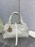 Dior Toujours Small Bag in White Macrocannage Calfskin