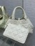 Dior Toujours Small Bag in White Macrocannage Calfskin
