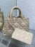 Dior Toujours Medium Bag in Beige Macrocannage Calfskin