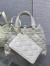 Dior Toujours Medium Bag in White Macrocannage Calfskin