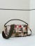 Fendi Baguette Medium Bag in Canvas with Multicolor FF Embroidery 