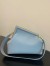 Fendi Medium First Bag In Light Blue Nappa Leather
