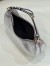 Fendi Fendigraphy Small Hobo Bag In Silver Laminated Leather