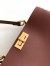 Fendi Peekaboo Soft Large Bag in Dark Brown Calfskin