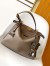 Fendi Peekaboo Soft Medium Bag in Dove Gray Calfskin