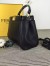 Fendi Peekaboo Mini Bag In Black Nappa Leather