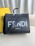 Fendi Sunshine Medium Tote Bag In Noir Calfskin