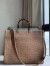 Fendi Sunshine Medium Shopper Bag In Beige FF Fabric