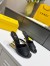 Fendi First Sandals 95mm In Black Calfskin