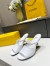Fendi First Sandals 95mm In White Calfskin