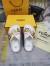 Fendi Fendigraphy Slides In White Calfskin