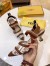 Fendi White PU Colibri Slingbacks 55mm Pumps