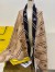 Fendi Beige Wool Karligraphy Stole 