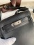 Hermes Kelly Jump Backpack in Black Swift Calfskin