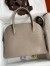 Hermes Bolide 1923 31 Handmade Bag In Gris Asphalt Clemence Leather