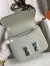 Hermes Constance 18 Handmade Bag in Gris Neve Matte Alligator Leather