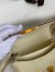 Hermes Constance 18 Handmade Bag In Vanille Matte Alligator Leather