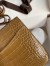 Hermes Constance 18 Handmade Bag In Beige Shiny Alligator Leather