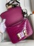 Hermes Constance 18 Handmade Bag in Rose Scheherazade Shiny Alligator Leather