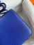 Hermes Constance 18 Handmade Bag In Blue Electric Chevre Mysore Leather