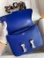Hermes Constance 18 Handmade Bag In Blue Electric Chevre Mysore Leather
