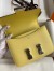 Hermes Constance 18 Handmade Bag In Jaune Poussin Epsom Calfskin