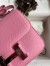 Hermes Constance 18 Handmade Bag In Pink Epsom Calfskin