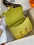 Hermes Constance 24 Handmade Bag In Lime Epsom Calfskin