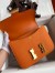 Hermes Constance 24 Handmade Bag In Orange Epsom Calfskin