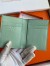 Hermes MC² Euclide Card Holder in Vert D'eau Matte Alligator Leather 