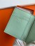 Hermes MC² Euclide Card Holder in Vert D'eau Matte Alligator Leather 
