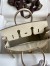 Hermes Birkin 25 Retourne Handmade Bag In Beton Matte Alligator Leather