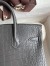 Hermes Birkin 25 Retourne Handmade Bag In Graphite Matte Alligator Leather