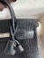 Hermes Birkin 25 Retourne Handmade Bag In Black Matte Alligator Leather