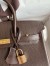 Hermes Birkin 25 Retourne Handmade Bag In Chocolat Chevre Mysore Leather